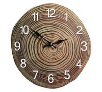 Orologio silenzioso decorativo orologio 12 pollici design unico venature legno d