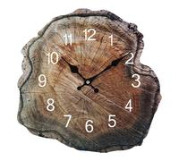 Orologio silenzioso decorativo orologio 12 pollici design unico venature legno d