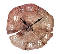 Orologio silenzioso decorativo orologio 12 pollici design unico venature legno d