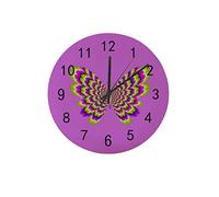 Orologio silenzioso Orologio da parete 12"Farfalla senza ticchettio Espansione ottica Illusione Orologio a batteria Creativo Decorazioni per la casa alla moda per cucina Ufficio Scuola Soggiorno