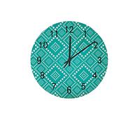 Orologio silenzioso Orologio da parete 12"Senza ticchettio Texture moderna ed elegante Rombo punteggiato Orologio a batteria Creativo Decorazioni per la casa alla moda per cucina Ufficio Scuola Soggio