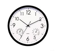 Orologio silenzioso per camera da letto, 30,5 cm, senza ticchettio, colore | Sensore digitale integrato, lettura della temperatura in tempo reale, monitora istantaneamente i cambiamenti climatici