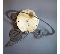 Arti & Mestieri Sistema Solare - Orologio da Parete di Design 100% Made in Italy - in Ferro, 50 x 36 x 8 cm - Oro
