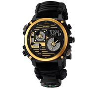 Orologio SKMEI SP-35268 - Nero / Oro / Con bussola KP35268