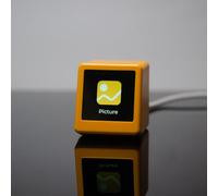 Orologio Smart Display con azioni multifunzionali e criptovaluta, aggiornamenti meteo, tassi di cambio e monitoraggio dell'oro, per scrivania di casa e ufficio, dimensioni compatte 10 x 6 x 5 cm
