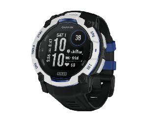 Orologio Smart Garmin Instinct 3 Solar GPS 50 mm Bianco, Ricarica Solare, Impermeabile 100m, GPS Multibanda SatIQ - Nouvo