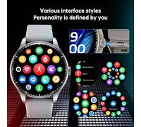 Orologio smart Jeep Z02 Pro originale, impermeabile, per donne e uomini, con display da 1,53 pollici, chiamate Bluetooth, misurazione della pressione sanguigna, lunga durata della batteria, fitness, s