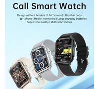 Orologio Smart Touch a Schermo Intero da 1,96 pollici Impermeabile IP67 per Saturazione di Ossigeno nel Sangue con Batteria a Lunga Durata