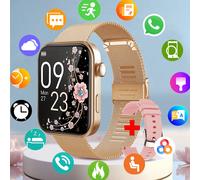 Orologio smart unisex per sport e business, schermo HD da 1,85", chiamata senza fili 5,4 (risposta/riagganciamento), contapassi/calorie/distanza, notifiche, previsioni meteo, quadranti intercambiabili