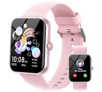 Orologio Smartwatch per Bambini, 1.8" Intelligente Fitness Tracker per Ragazzi Ragazze con 100+ Modalità Sportive, Contapassi, Sveglia, Sonno, Giochi, Smart Watch per Bambino Ado 5-16 Regalo, Rosa