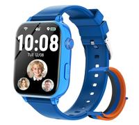 Orologio Smartwatch per Bambini GPS 4G, Smartwatch Bambino Bambina con Telefono, Videochiamata Chat Vocale Sveglia Contapassi Camera Modalità Classe, Regalo per Ragazza e Ragazzo 4-12 Anni, Blu Medio