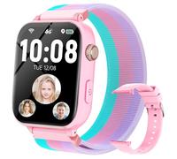 Orologio Smartwatch per Bambini GPS 4G, Smartwatch Bambino Bambina con Telefono, Videochiamata Chat Vocale Sveglia Contapassi Camera Modalità Classe, Regalo per Ragazza e Ragazzo 4-12 Anni, Rosa Medio