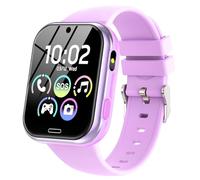 Orologio Smartwatch per Bambini, Telefono Intelligente per Ragazza Ragazzo con 19 Giochi, Contapassi, Musica, Fotocamera, SOS, Torcia, Sveglia Regalo Smartwatch per Bambino 4-12 Anni Regalo, Viola