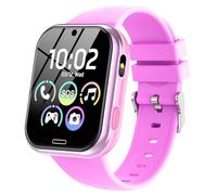 Orologio Smartwatch per Bambini, Telefono Intelligente per Ragazza Ragazzo con 19 Giochi, Contapassi, Musica, Fotocamera, SOS, Torcia, Sveglia Regalo Smartwatch per Bambino 4-12 Regalo (Viola intenso)