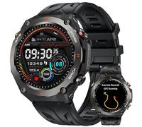 Orologio Smartwatch Uomo con GPS Sport: 1,45" Rotondo Orolog Intelligente con Chiamate Bluetooth Risposta Fitness Tracker 1ATM Impermeabile Monitoraggio Sonno 650mAH Batteria Compatibile iOS Android