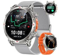 Orologio Smartwatch Uomo GPS Orologi: 1.7" AMOLED Intelligenti Watch con GPT Effettua Risposta Chiamate 107 Modalità Sportive Sonno Pressione Sanguigna Frequenza Cardiaca Compatibile iOS Android