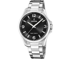 Orologio SOLAR ENERGY SILVER BLACK Festina Uomo