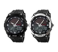 Orologio solare - Ořologio con display digitale per sport all'aria aperta, orôlogio da polso dìgitale multifunzionale alla , dìsplay della data pèr ragazzi, fitness, guida sul campo, abito dà lavo