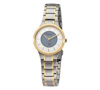 Orologio solare Titan Regent da donna, cinturino in metallo, diametro 30 mm (argento), bracciale
