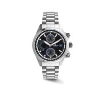 Orologio Solare Uomo LORENZ 30253EE Chrono Bracciale Acciaio Nero