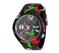 OROLOGIO SOLO TEMPO DOODLE DOTA005 CASSA ACCIAIO CINTURINO SILICONE CON TATTOO