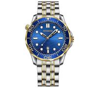 Orologio sportivo al quarzo da uomo Inter-gold Blue Surface B2820 luminoso e impermeabile fino a 30