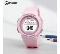 Orologio sportivo alla moda in colori candy per adolescenti, impermeabile fino a 30 m, adatto per il nuoto, con retroilluminazione, sveglia, resistente agli urti, orologio per bambini Tagli Unica