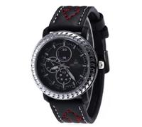 Orologio sportivo di moda maschile Personalità TRE Eye Scale Dial Orologio analogico al quarzo Business Casual Step Line Waisthole Watch