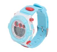 Orologio Sportivo Digitale Impermeabile per Bambini 7 Cronometro con Allarme Luminoso a LED per Ragazzi e Ragazze Dai 4 Ai 15 Anni da Indossare Tutti i Giorni (Blu Bianco)