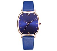 Orologio sportivo mimetico solido orologio da donna cinturino in pelle al quarzo orologio sportivo, Blu, misura unica