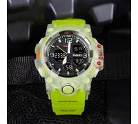 Orologio sportivo orologio militare per uomo sveglia cronometro LED retroilluminazione digitale Display Dual Time 8008 orologi da uomo impermeabili RED