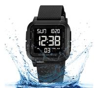 Orologio Sportivo Per Il Conto Alla Rovescia - Cinturino In Resina ABS | Quadrante Da 4 Cm Display Resistente All'acqua Fino A 50 M | Supporta I Tempi Di Allenamento Migliorando Le Prestazioni Sport A