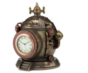 Orologio Steampunk di Veronese Design in Resina Bronzata Mechanism of Time