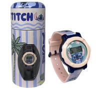 OROLOGIO STITCH DA POLSO DIGITALE IN SALVADANAIO CON CINTURINO REGOLABILE CELEST