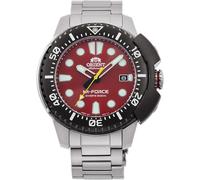 Orologio subacqueo uomo Orient M-Force automatico quadrante rosso cinturino a...