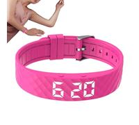 Orologio sveglia da polso - Display LED a sette segmenti - Orologio timer silenzioso portatile - Orologio sveglia regolabile con vibrazioni, per dormire, anziani, donne, uomini, Adul