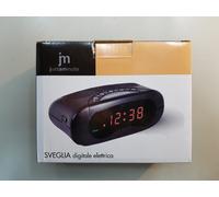 OROLOGIO SVEGLIA DIGITALE 220V LOWELL JUSTAMINUTE EH49101 - NERA / SILVER