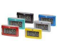 Orologio sveglia DIGITALE da comodino elettrica silenziosa batteria luce display