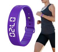 Orologio sveglia vibrante - Bracciale silenzioso con timer, orologio portatile contatore di calorie e passi, per adulti, coppie, quotidiano, sonno, viaggio, casa, , camera, riunione