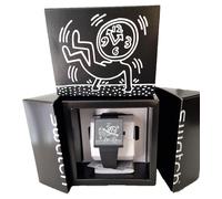 Orologio SWATCH BREAK FREE BREAK LOOSE SO34Z103 what if quadrato Keith Haring