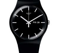 Orologio Swatch MONO BLACK Silicone Unisex Solo Tempo Nero SO29B704
