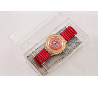 OROLOGIO SWATCH SCUBA 200 RED MARINE SDK114 FLEX NUOVO FUNZIONANTE 1994