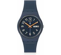 Orologio Swatch TRENDY LINES AT NIGHT Silicone Unisex Solo Tempo Blu SO28I700