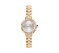 BREIL - Orologio da Donna Collezione SYBILLE EW0530 - Orologio da Polso Solo Tempo con Quadrante Analogico Argento - Movimento VJ21 TIME MODULE - Orologio al Quarzo - Bracciale in Acciaio, IP Gold