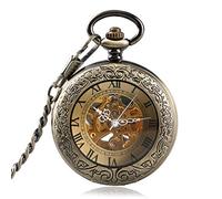 Orologio Tascabile Orologio Vintage Orologio Orologio Tascabile Orologio Penderant Numerals Auto Mechanical Women Men Copperfob