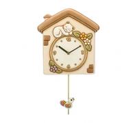 Orologio Thun casetta con gatto da muro