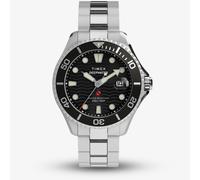 Orologio Timex da uomo Deepwater Meridian 200 quadrante nero con bracciale TW...