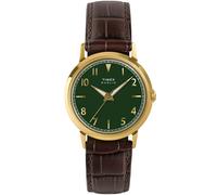 Orologio Timex Marlin TW2Y37800 34mm Quadrante Verde Quarzo Cinturino Pelle M...