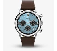 Orologio Timex Uomo Marlin Blu Cronografo Cinturino Pelle TW2Y66600