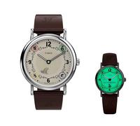 Orologio TIMEX WEEKENDER HARRY POTTER TW2Y76400 Pelle Marrone Serpeverde